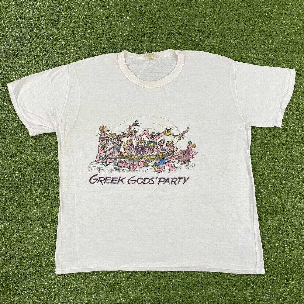 50s 60s Greek Gods Party Last Supper Parody Shirt
